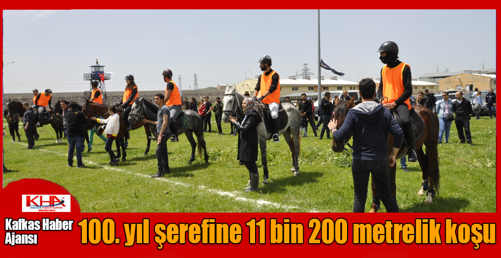 100. yıl şerefine 11 bin 200 metrelik koşu