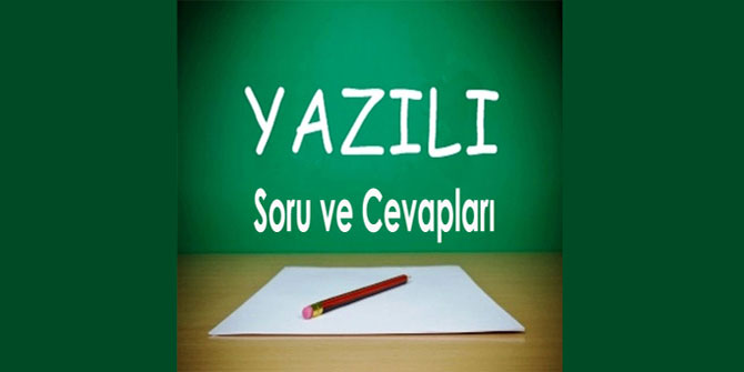 4. Sınıf Yazılı Soruları 2017-2018 indir