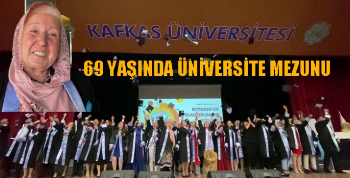 69 yaşında üniversiteden mezun oldu, Bozkurt işaretiyle diplomasını aldı