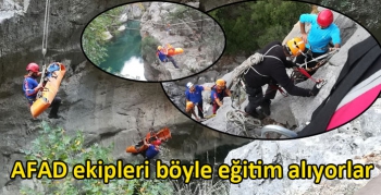 AFAD ekipleri böyle eğitim alıyorlar