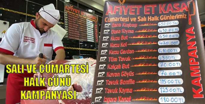 Afiyet Et Kasap’dan Salı ve Cumartesi Halk Günü Kampanyası