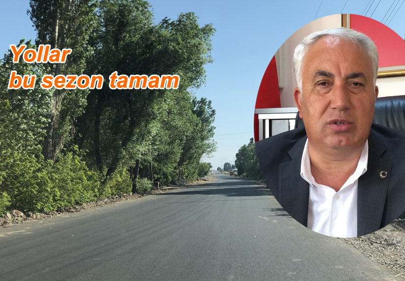 Arpaçay’da yol çalışmaları