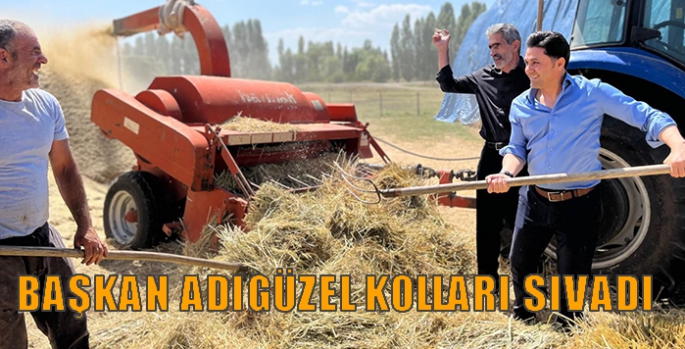 Başkan Adıgüzel Kolları Sıvadı