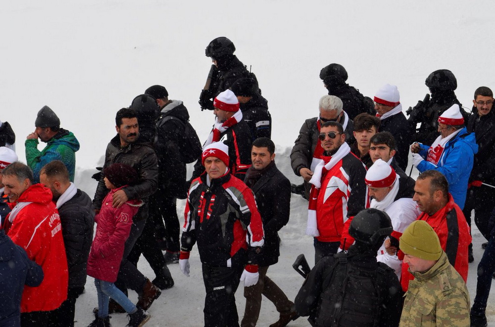 Çetin Nazik, Sarıkamış Şehitlerini Anma Yürüyüşüne katıldı