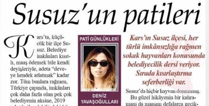 Deniz Yavaşoğulları Susuz’un Patileri’ni yazdı