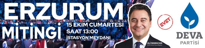 Deva Partisi Erzurum Mitingi