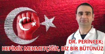 Dr. Gökhan Perincek’in taziye mesajı