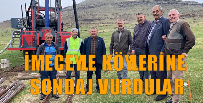 İmeceyle köylerine sondaj vurdular