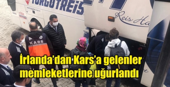 İrlanda’dan Kars’a gelenler memleketlerine uğurlandı