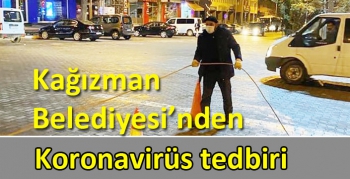 Kağızman Belediyesi’nden Koronavirüs tedbiri