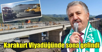 Karakurt Viyadüğünde sona gelindi