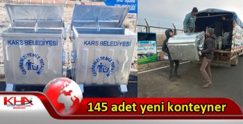 Kars’a 145 adet yeni konteyner