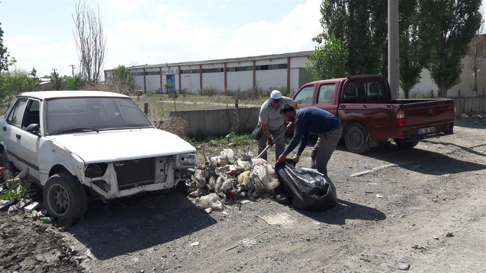 Kars Belediyesi’nden sanayi sitesinde genel temizlik