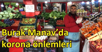 Kars Burak Manav’da korona önlemleri