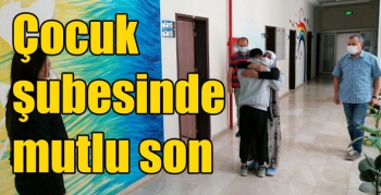 Kars çocuk şubesinde mutlu son