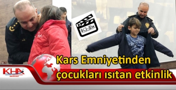 Kars Emniyetinden çocukları ısıtan etkinlik