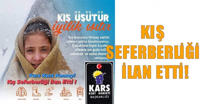 Kars Kent Konseyi Başkanı URAY Kış Seferberliği İlan Etti!