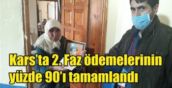 Kars’ta 2. Faz ödemelerinin yüzde 90’ı tamamlandı