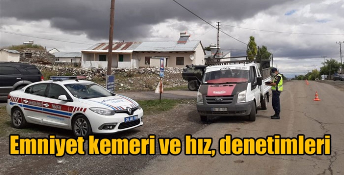 Kars’ta, emniyet kemeri ve hız, denetimleri