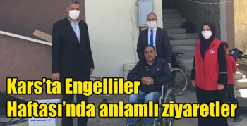 Kars’ta Engelliler Haftası’nda anlamlı ziyaretler