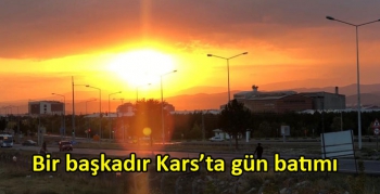 Kars’ta gün batımı