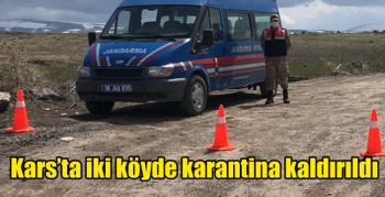 Kars’ta iki köyde karantina kaldırıldı