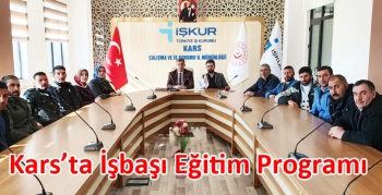 Kars’ta İşbaşı Eğitim Programı