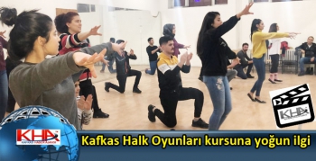 Kars’ta Kafkas Halk Oyunları kursuna yoğun ilgi