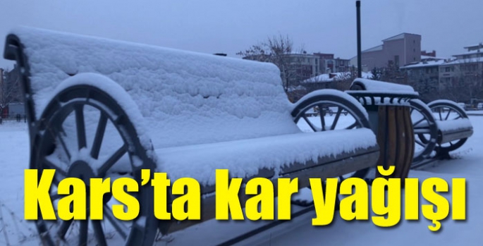 Kars’ta kar yağışı