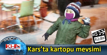 Kars’ta kartopu mevsimi