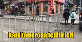 Kars’ta korona tedbirleri