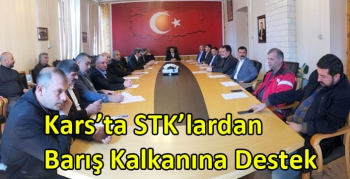 Kars’ta STK’lardan Bahar Kalkanına Destek