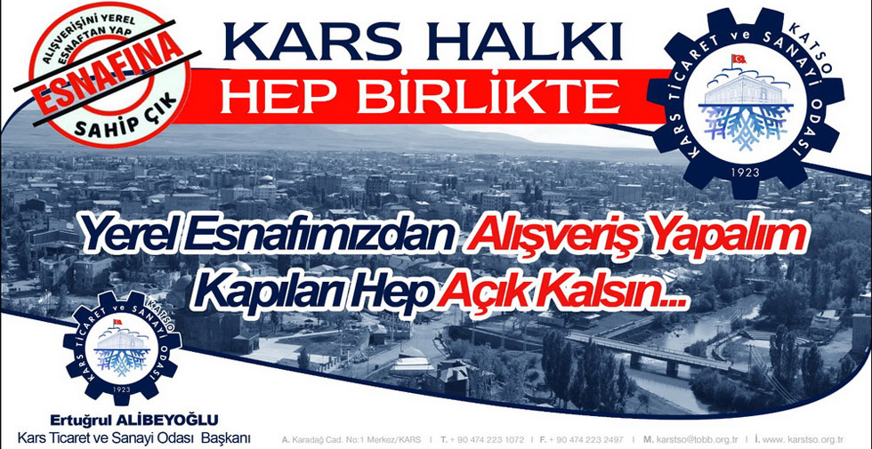 Kars Ticaret ve Sanayi Odası’ndan vatandaşa çağrı