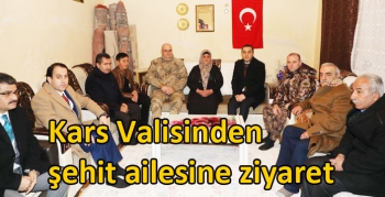 Kars Valisinden şehit ailesine ziyaret