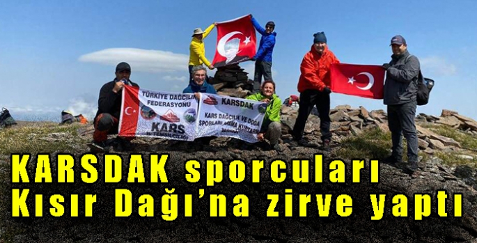 KARSDAK sporcuları Kısır Dağı’na zirve yaptı