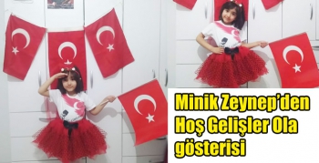 Karslı Minik Zeynep’den Hoş Gelişler Ola Mustafa Kemal Paşa dansı