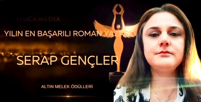 Karslı yazar Dr. Serap Gençler yılın en iyi romancısı ilan edilerek Altın Melek Ödülünü aldı