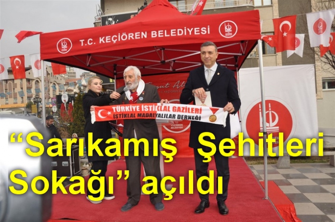 Keçiören’de şehitler anısına “Sarıkamış Şehitleri Sokağı” açıldı