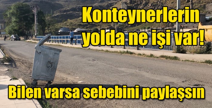 Konteynerlerin yolda ne işi var!