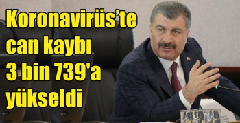 Koronavirüs’te can kaybı 3 bin 739'a yükseldi