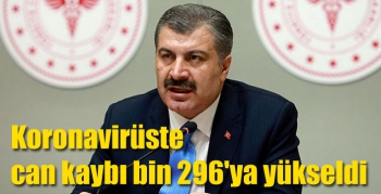 Koronavirüste can kaybı bin 296'ya yükseldi