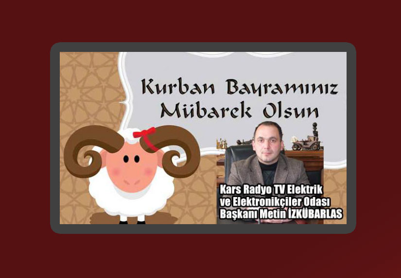 Metin İzkübarlas’ın Kurban Bayramı mesajı