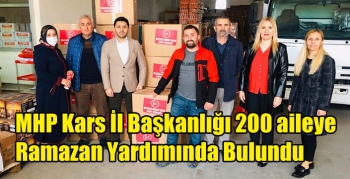 MHP Kars İl Başkanlığı 200 aileye Ramazan Yardımında Bulundu