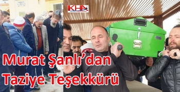 Murat Şanlı’dan Taziye Teşekkürü