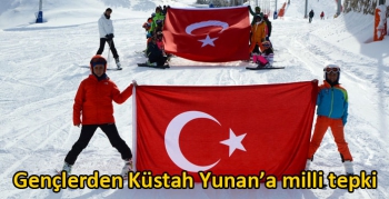 Palandökenli Gençlerden Küstah Yunan’a milli tepki