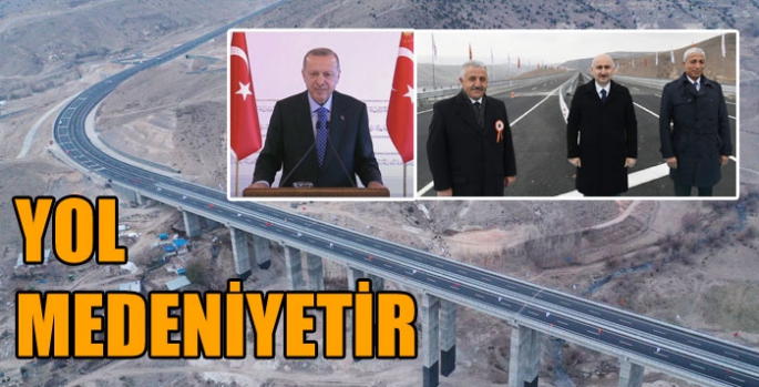 Sarıkamış Karakurt Horasan bölünmüş yolu açıldı