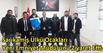 Sarıkamış Ülkü Ocakları Yeni Emniyet Müdürünü Ziyaret Etti