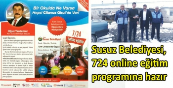 Susuz Belediyesi, 7/24 online eğitim programı hazır