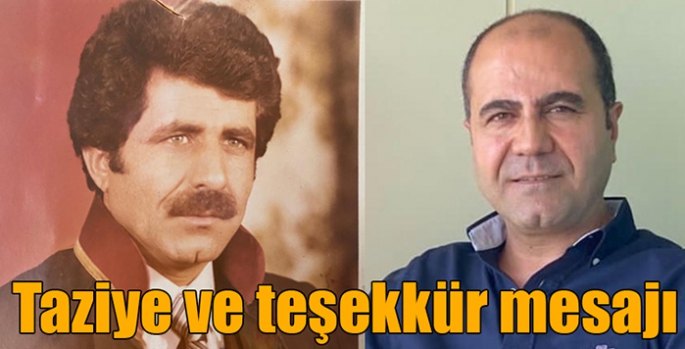 Taziye ve Teşekkür Mesajı