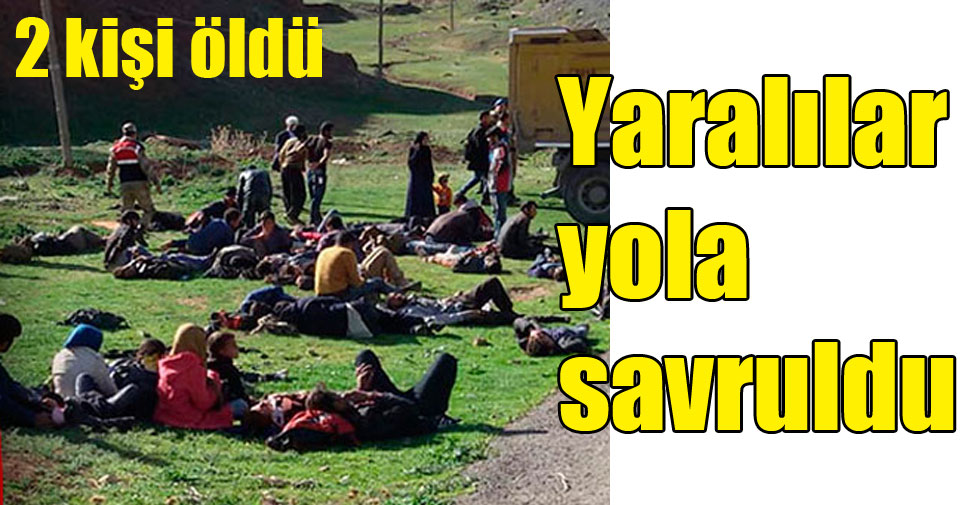 Yaralılar yola savruldu